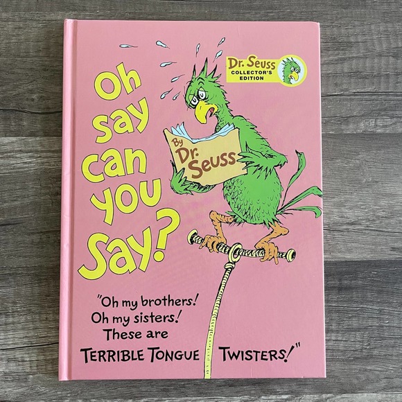 Hill House Other Oh Say Can You Say Terrible Tongue Twisters By Dr Seuss Hardcover Poshmark